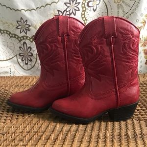 Red cowboy boots Toddler size 8